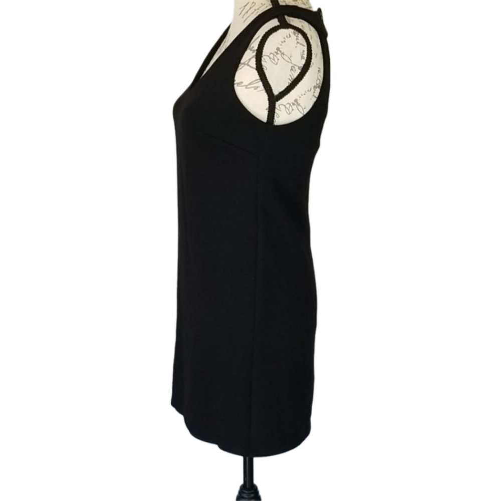 Vintage Retro Mini Dress Fully-Lined Cutout-Back in Black, Size XS - Picture 7 of 7